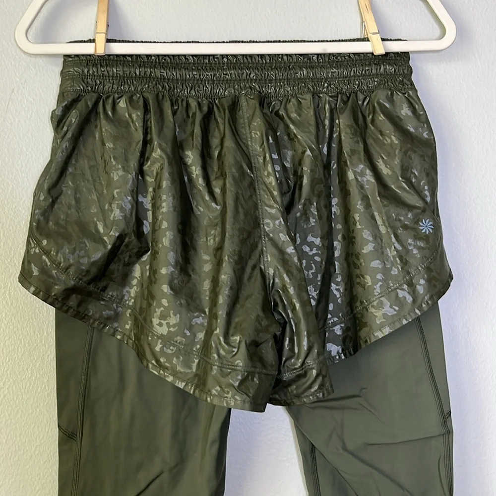 Athleta‎ Rainer 2 in 1 Tight / Green / SZ S
